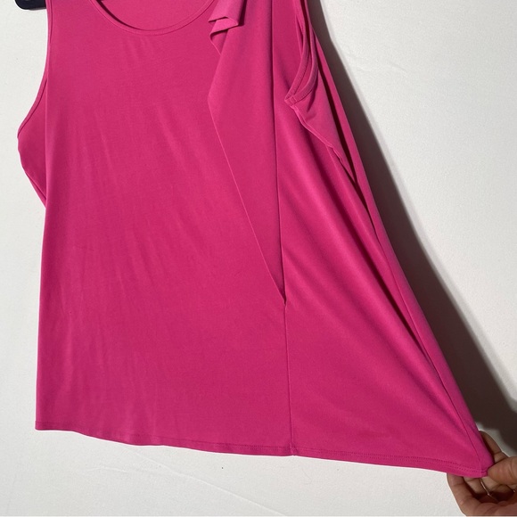 Worthington Pink Sleeveless Stretchy Blouse W Ruffle Detail XL - Picture 6 of 11